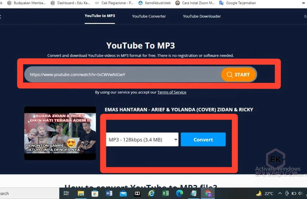 Cara Download Video dari Youtube Menjadi MP3 - Edukepo.com